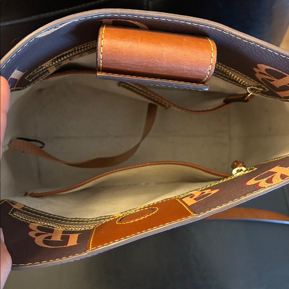 Dooney & Bourke Monogram Brown Tomorrow Ridley Crossbody Bag - Picture 2 of 5